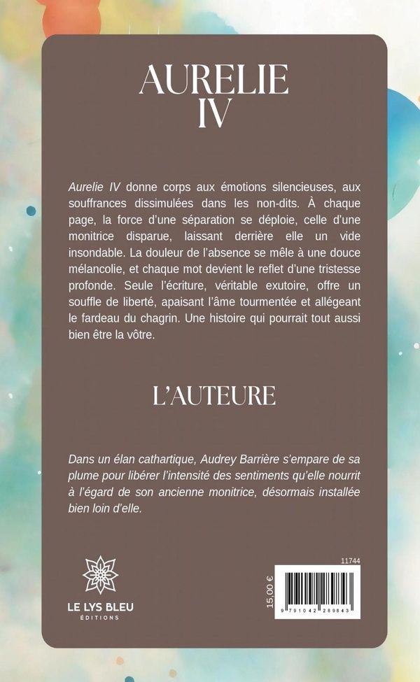 Quatrième de couverture de « Aurelie IV : roman »