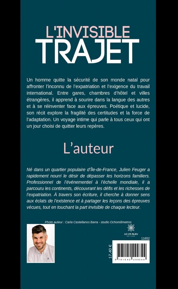 Quatrième de couverture de « L'invisible trajet »