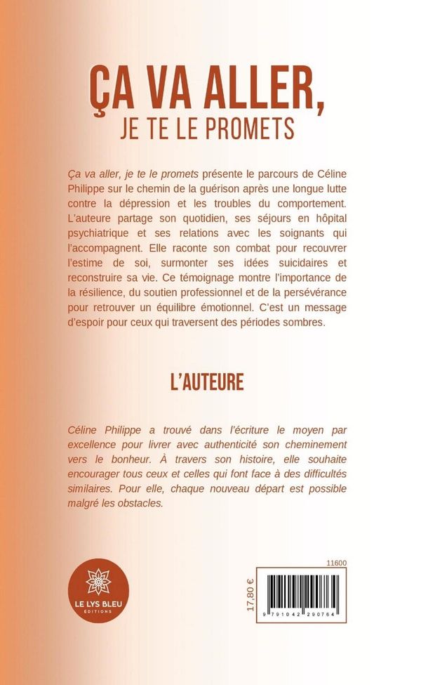 Quatrième de couverture de « Ça va aller, je te le promets »