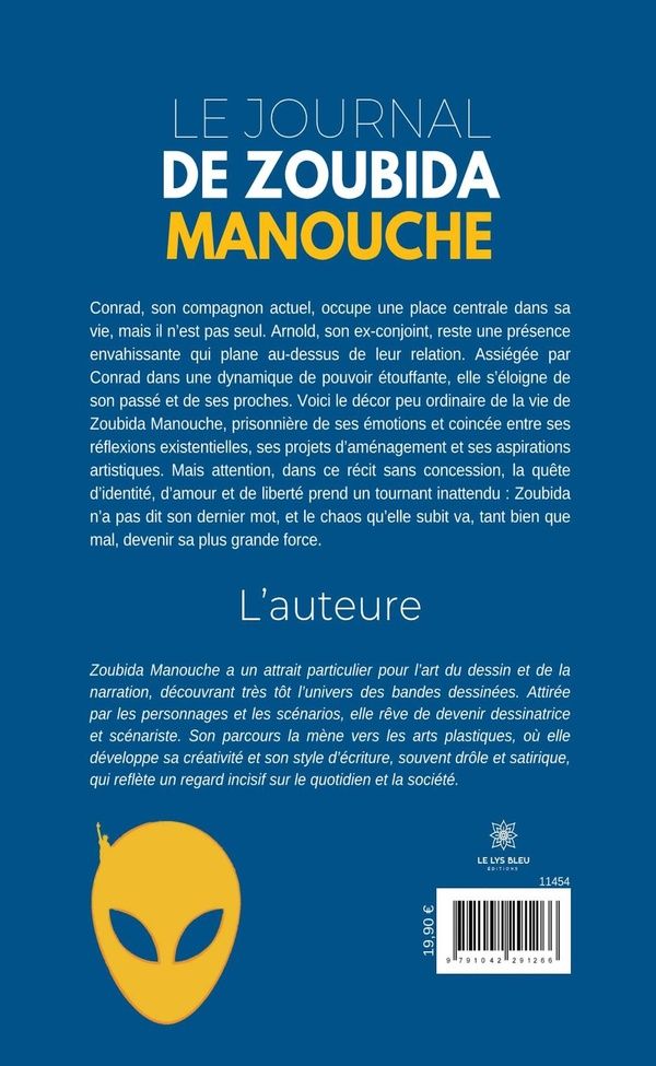Quatrième de couverture de « Le journal de Zoubida Manouche »