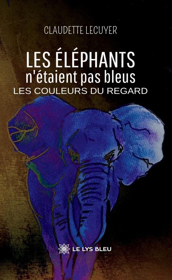 Couverture du livre « Les éléphants n'étaient pas bleus : les couleurs du regard » de Claudette Lécuyer, librairie Les Contes Infusés à Corte