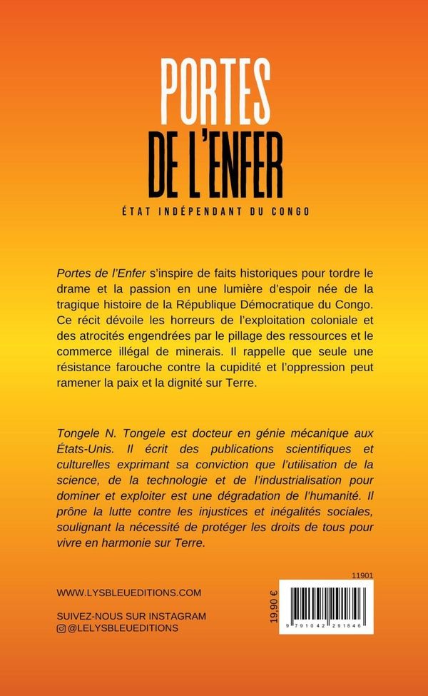 Quatrième de couverture de « Portes de l'enfer : état indépendant du Congo »