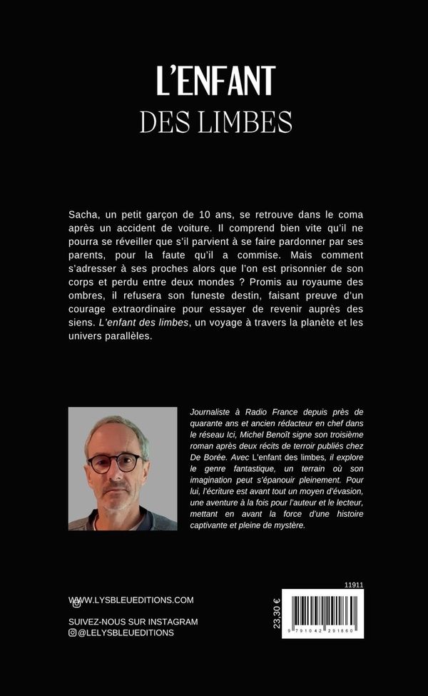 Quatrième de couverture de « L'enfant des limbes : roman »