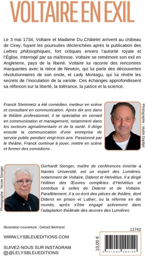 Quatrième de couverture de « Voltaire en exil : théâtre »