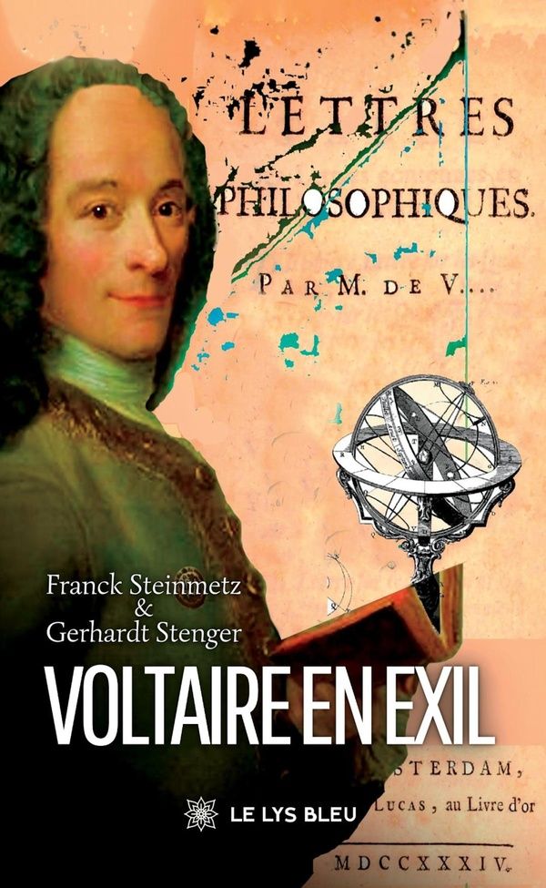 Couverture du livre « Voltaire en exil : théâtre » de Franck Steinmetz, librairie Les Contes Infusés à Corte