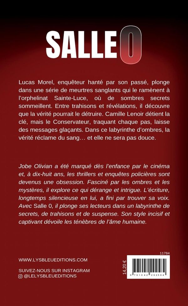 Quatrième de couverture de « Salle O : roman »