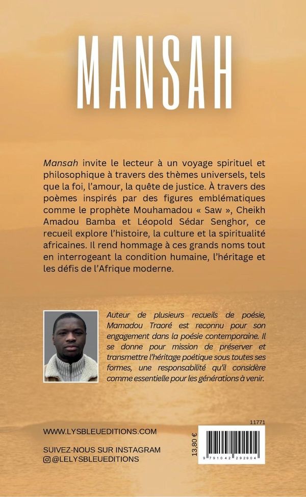 Quatrième de couverture de « Mansah : recueil »