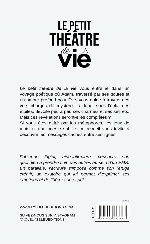 Quatrième de couverture de « Le petit théâtre de la vie : recueil »