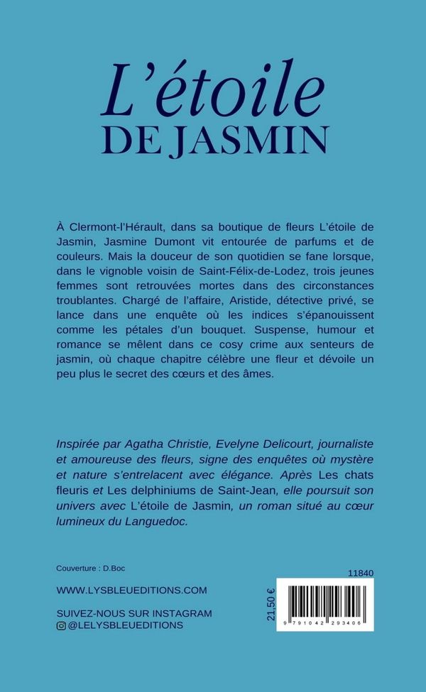 Quatrième de couverture de « L'étoile de jasmin : roman »
