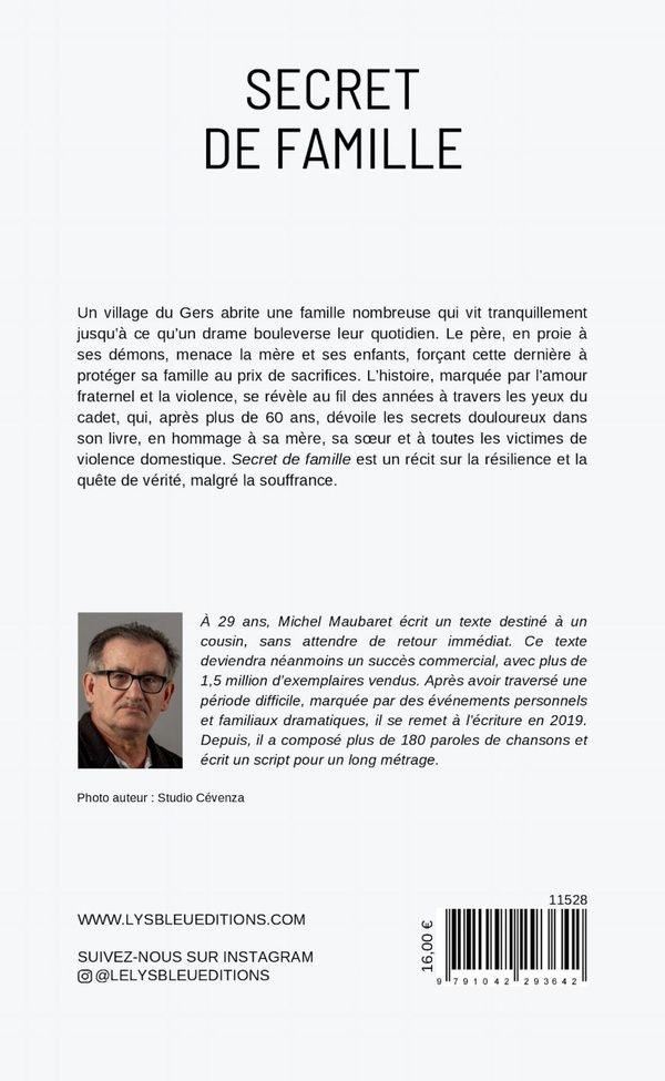 Quatrième de couverture de « Secret de famille »