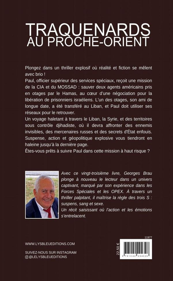 Quatrième de couverture de « Traquenards au Proche-Orient : roman »
