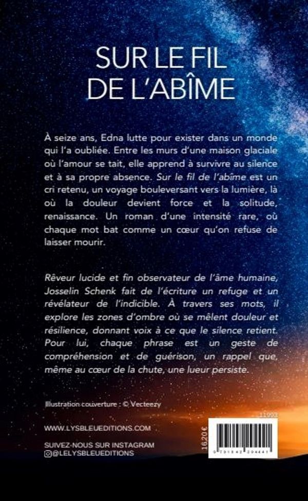 Quatrième de couverture de « Sur le fil de l'abîme : roman »