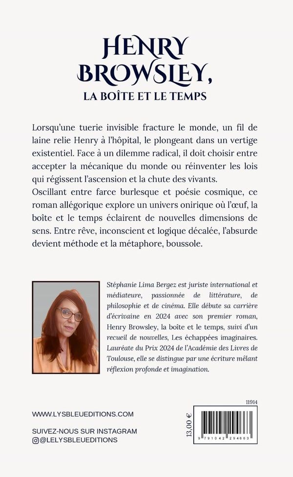 Quatrième de couverture de « Henry Browsley, la boîte et le temps : roman »