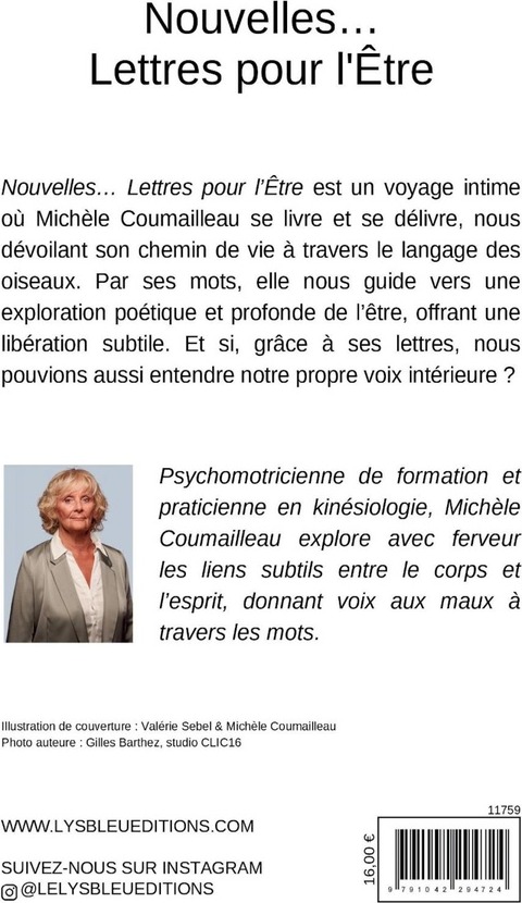Quatrième de couverture de « Nouvelles : lettres pour l'être »