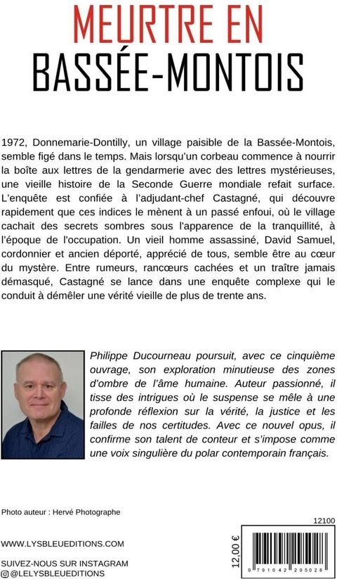 Quatrième de couverture de « Meurtre en Bassée-Montois : roman »