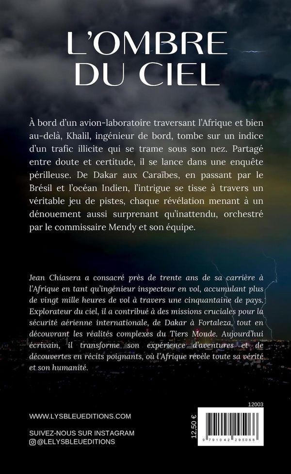 Quatrième de couverture de « L'OMBRE DU CIEL »