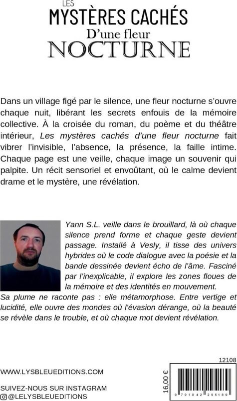 Quatrième de couverture de « Les mystères cachés d'une fleur nocturne : roman »