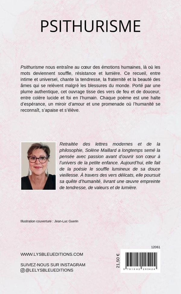 Quatrième de couverture de « Psithurisme : recueil »