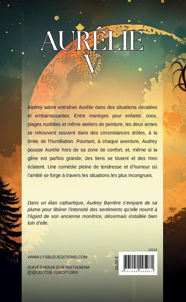Quatrième de couverture de « AURELIE V »