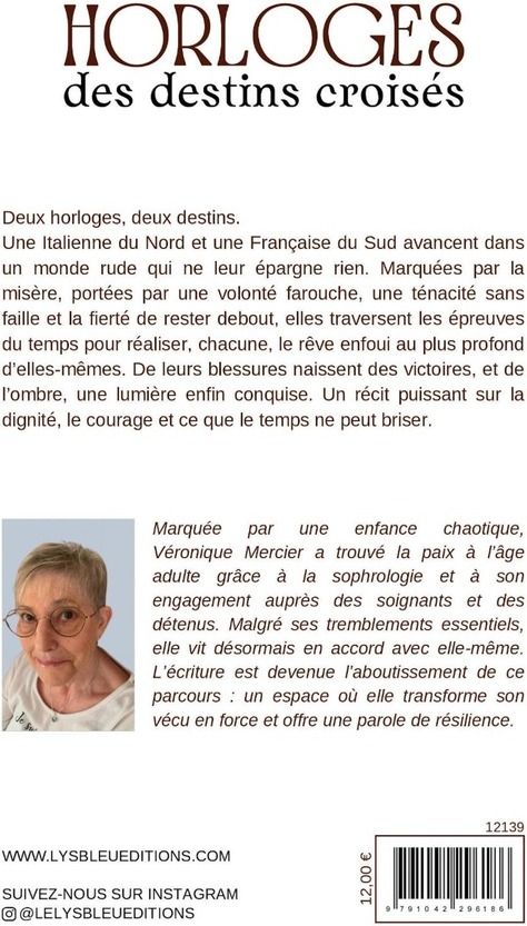 Quatrième de couverture de « Horloges des destins croisés : roman »