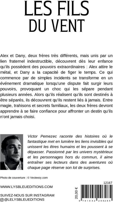 Quatrième de couverture de « Les fils du vent : roman »