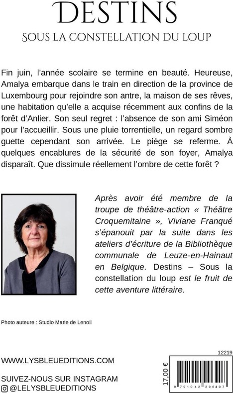 Quatrième de couverture de « DESTINS - SOUS LA CONSTELLATION DU LOUP »