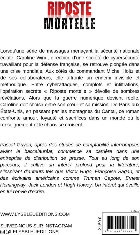 Quatrième de couverture de « Riposte mortelle : roman »