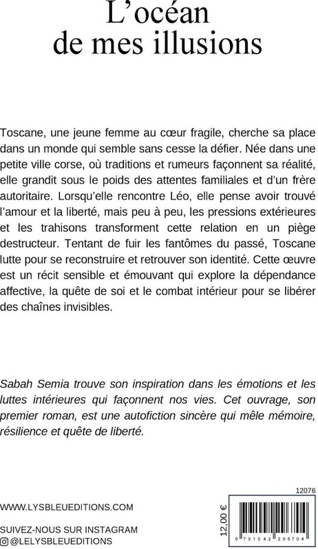 Quatrième de couverture de « L'OCEAN DE MES ILLUSIONS »