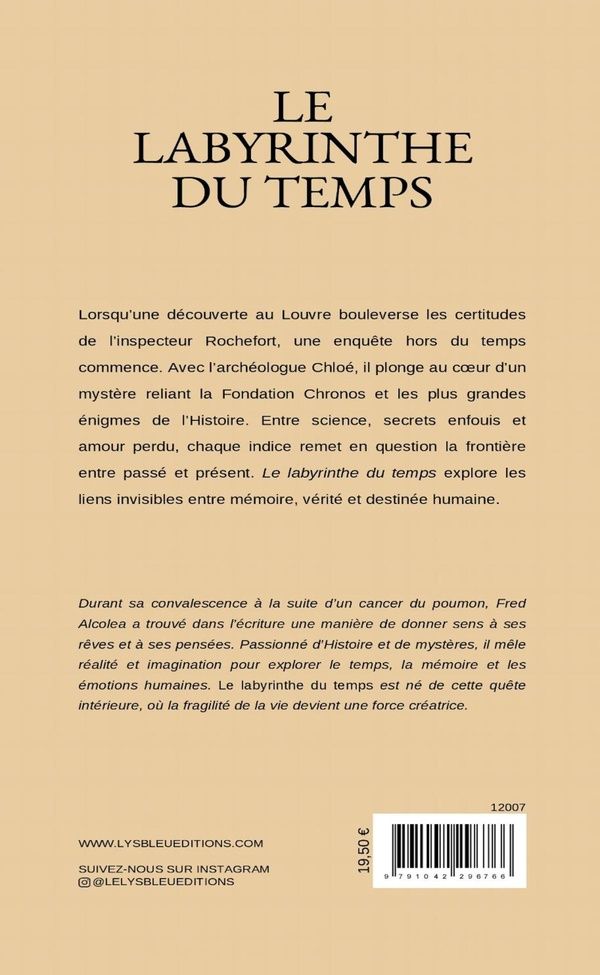 Quatrième de couverture de « Le labyrinthe du temps : roman »