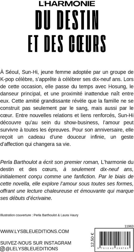 Quatrième de couverture de « L'HARMONIE DU DESTIN ET DES COEURS »