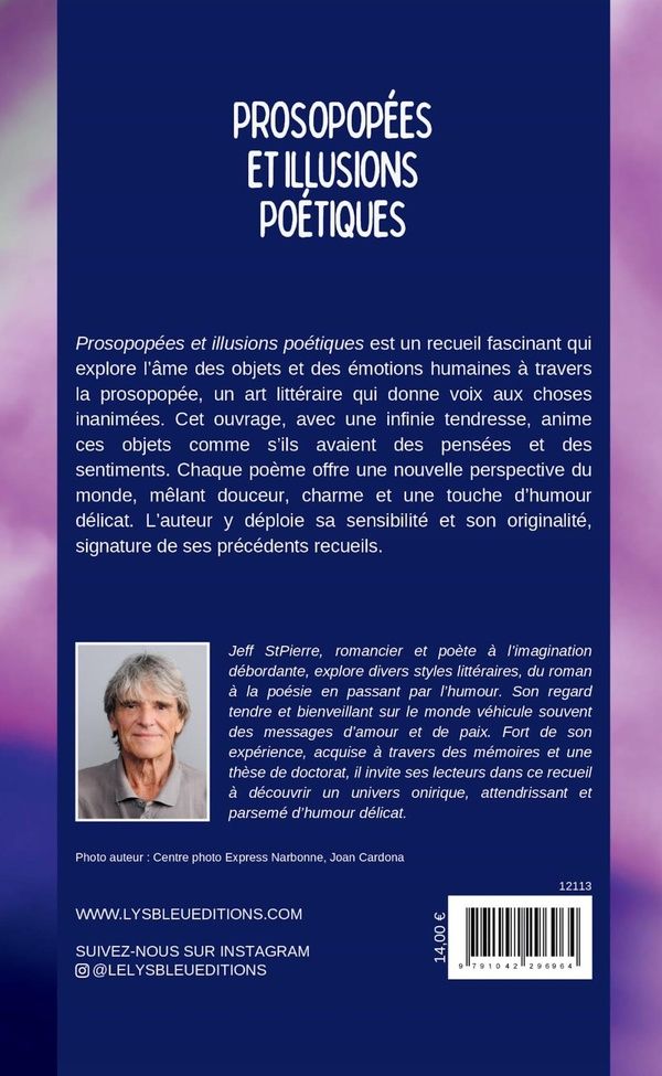 Quatrième de couverture de « Prosopopées et illusions poétiques : recueil »