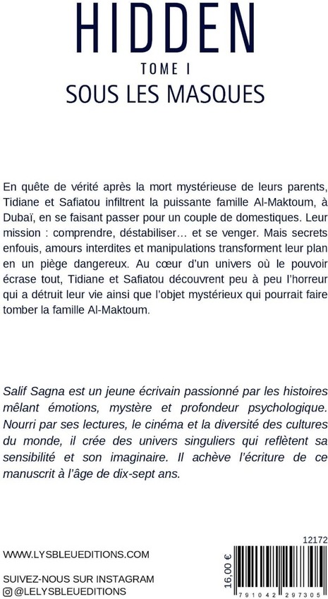 Quatrième de couverture de « Sous les masques : roman »