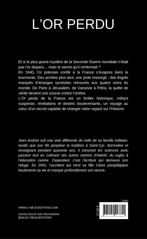 Quatrième de couverture de « L'or perdu : roman »