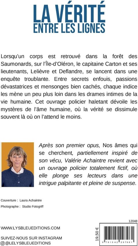 Quatrième de couverture de « La vérité entre les lignes : roman »