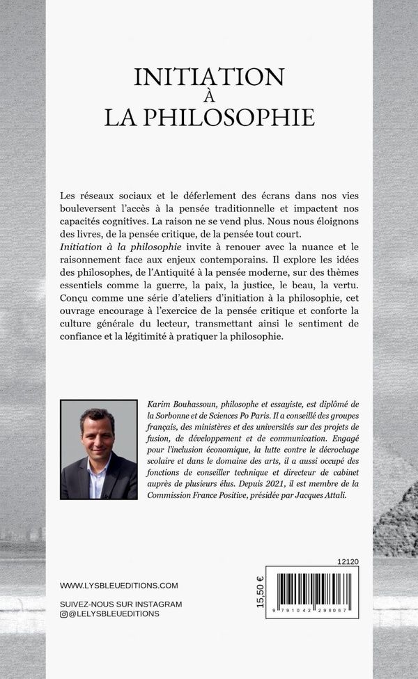 Quatrième de couverture de « Initiation à la philosophie : essai »