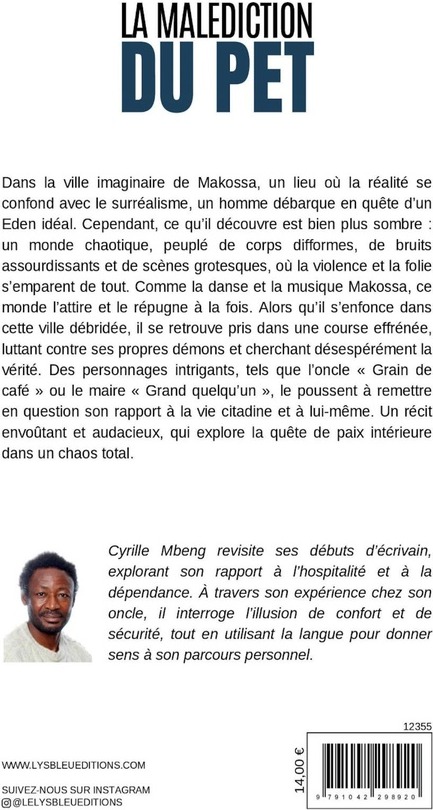 Quatrième de couverture de « La malédiction du pet : roman »
