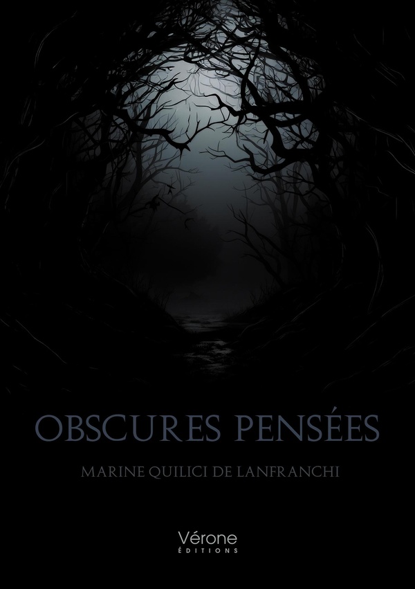 Couverture du livre « Obscures pensées » de Marine Quilici de Lanfranchi, librairie Les Contes Infusés à Corte