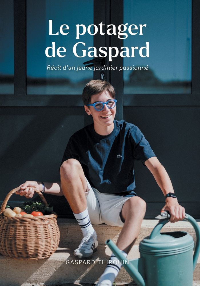 Couverture du livre « Le potager de Gaspard : récit d'un jeune jardinier passionné », librairie Les Contes Infusés à Corte