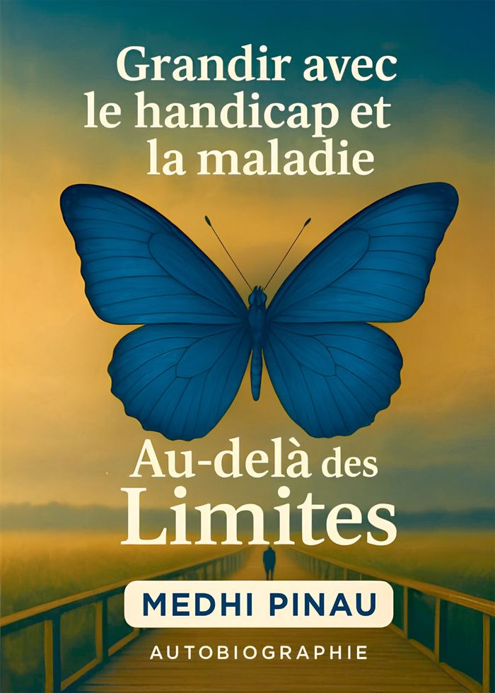 Couverture du livre « Grandir avec le handicap et la maladie : au-delà des limites, autobiographie » de Medhi Pinau, librairie Les Contes Infusés à Corte