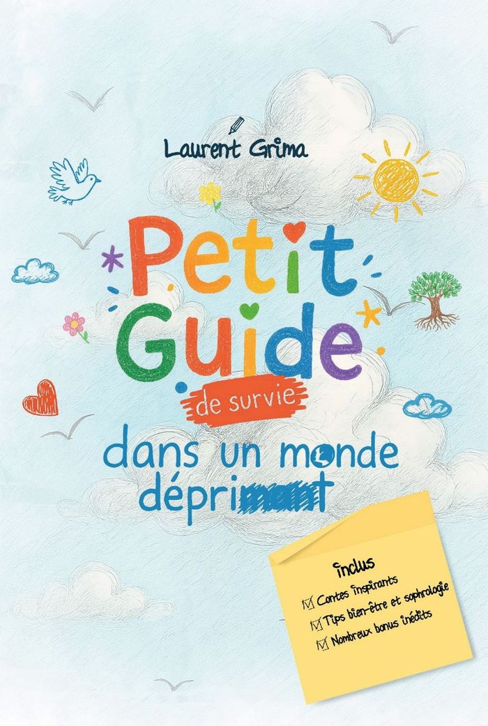 Couverture du livre « Petit guide de survie dans un monde déprimant », librairie Les Contes Infusés à Corte
