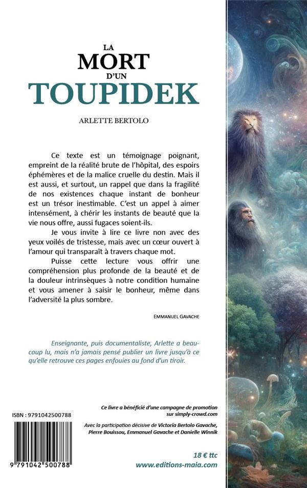 Quatrième de couverture de « LA MORT D'UN TOUPIDEK »