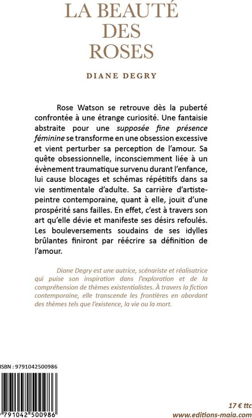 Quatrième de couverture de « LA BEAUTE DES ROSES »