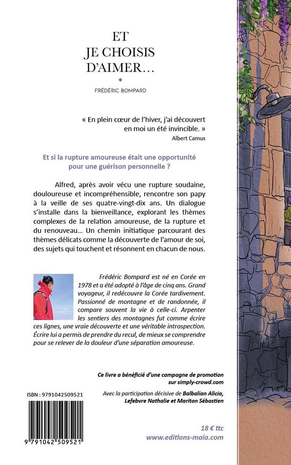 Quatrième de couverture de « ET JE CHOISIS DAIMER »