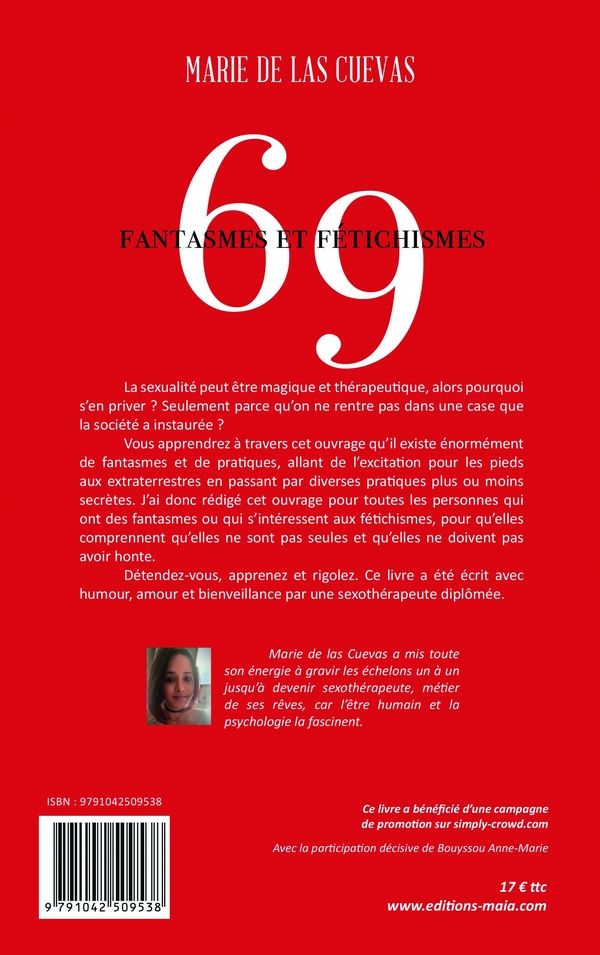 Quatrième de couverture de « 69 FANTASMES ET FETICHISMES »