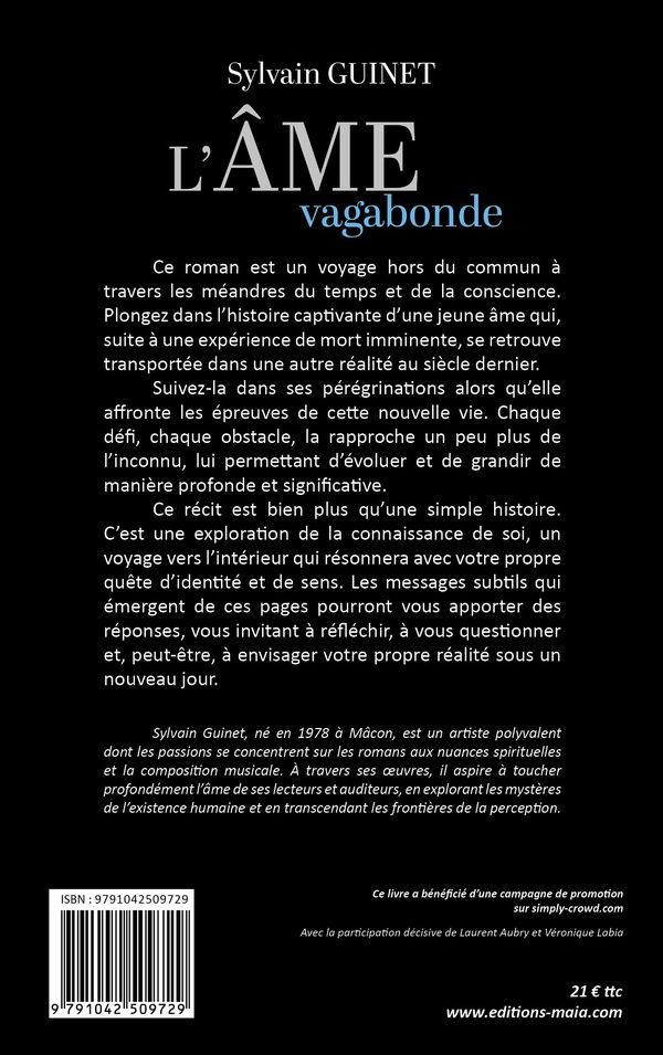 Quatrième de couverture de « LAME VAGABONDE »