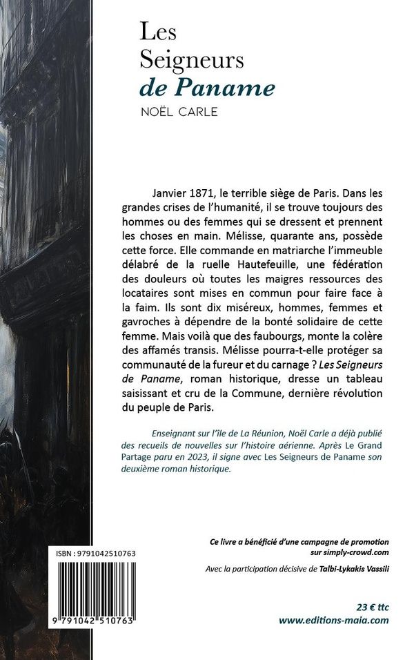 Quatrième de couverture de « LES SEIGNEURS DE PANAME »