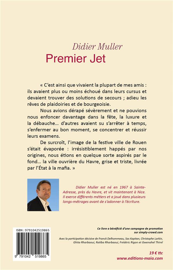 Quatrième de couverture de « PREMIER JET »