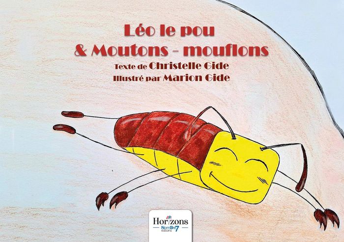Couverture du livre « Léo le pou & moutons-mouflons » de Christelle Gide, librairie Les Contes Infusés à Corte