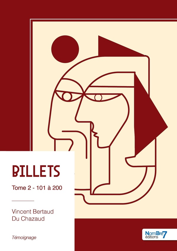 Couverture du livre « Billets » de Vincent Bertaud Du Chazaud, librairie Les Contes Infusés à Corte