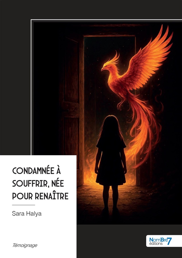 Couverture du livre « Condamnée à souffrir, née pour renaître » de Sara Halya, librairie Les Contes Infusés à Corte